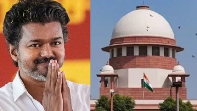 'सुप्रीम कोर्ट राजनीतिक लड़ाई का मंच नहीं'-करूर मामले में डीएमके को झटका, मुख्यमंत्री विजय की यात्रा पर रोक लगाने से इनकार