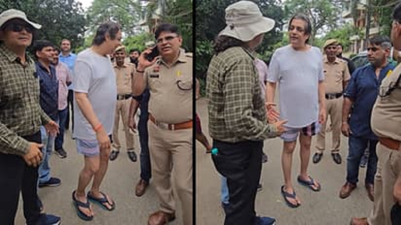 गुरुग्राम में अतिक्रमण हटाओ अभियान के दौरान चंद्रचूड़ सिंह के घर के बाहर हुई कार्रवाई, अभिनेता का शांत व्यवहार बना चर्चा का विषय
