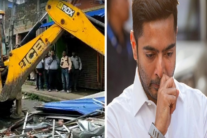 पश्चिम बंगाल में अभिषेक बनर्जी के पांच मंजिला कार्यालय पर प्रशासन की कार्रवाई, सुरक्षा के बीच चला बुलडोजर