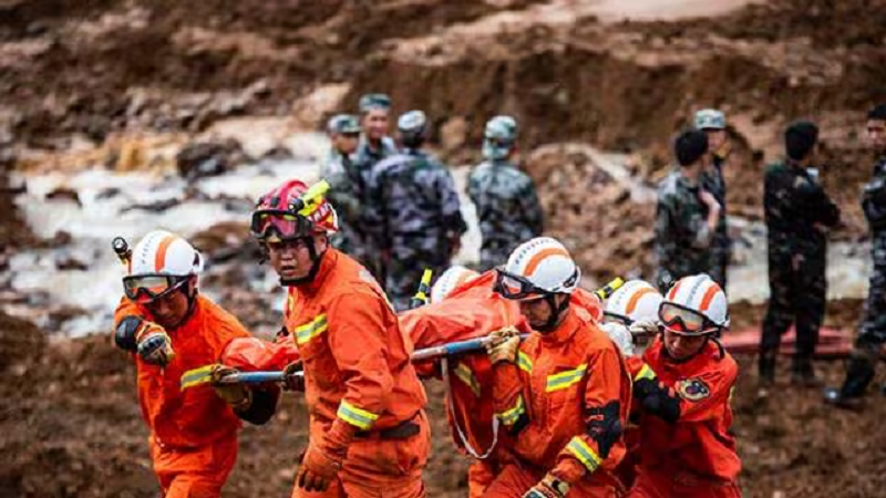 चीन के गांसू में भीषण भूस्खलन से भारी तबाही, 21 मजदूरों की मौत, कई घंटे तक चला राहत एवं बचाव अभियान