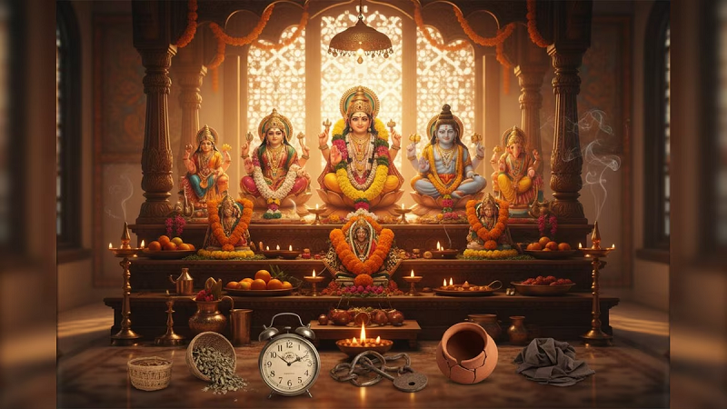 पूजा घर में भूलकर भी न रखें ये चीजें, ज्योतिष मान्यताओं के अनुसार सुख-समृद्धि और सकारात्मक ऊर्जा पर पड़ सकता है असर