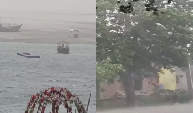 आंधी और बारिश से यूपी में जनजीवन प्रभावित कई शहरों में सड़कें डूबी मौसम विभाग ने दी चेतावनी