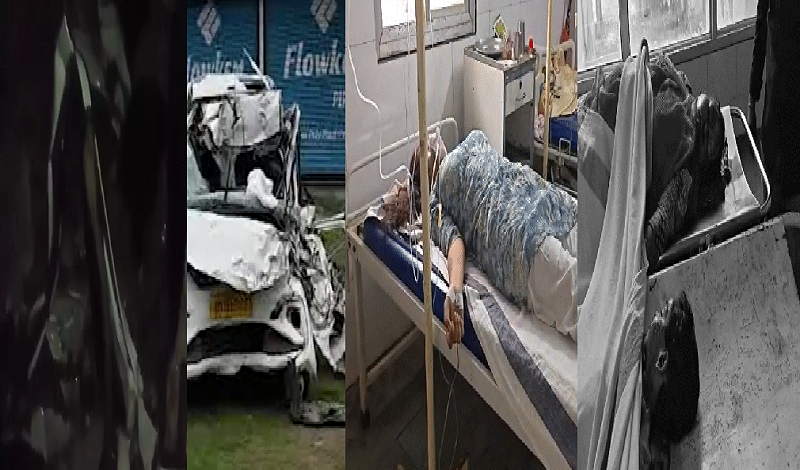 उमरिया में दर्दनाक सड़क हादसा, ट्रक में घुसी कार; सरपंच, हेड कॉन्स्टेबल समेत 4 की मौत, युवती की CPR से बची जान