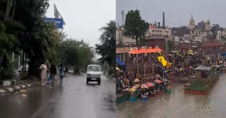 यूपी में मानसून का कहर सड़कों से लेकर मंदिरों तक पानी ही पानी सात की मौत कई जिलों में बाढ़ जैसे हालात