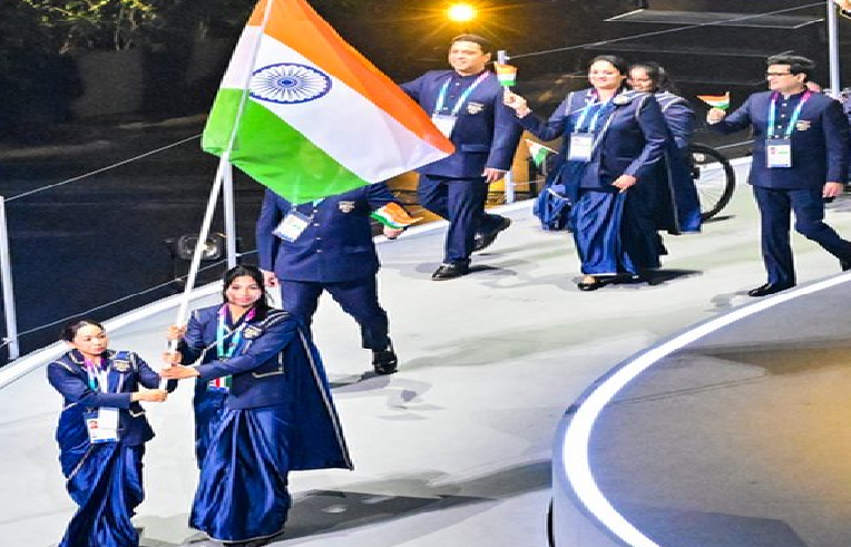 ग्लासगो में खेलों का महासंग्राम शुरू, मीराबाई-लवलीना बनीं भारत की शान, कॉमनवेल्थ गेम्स का शानदार शुभारंभ