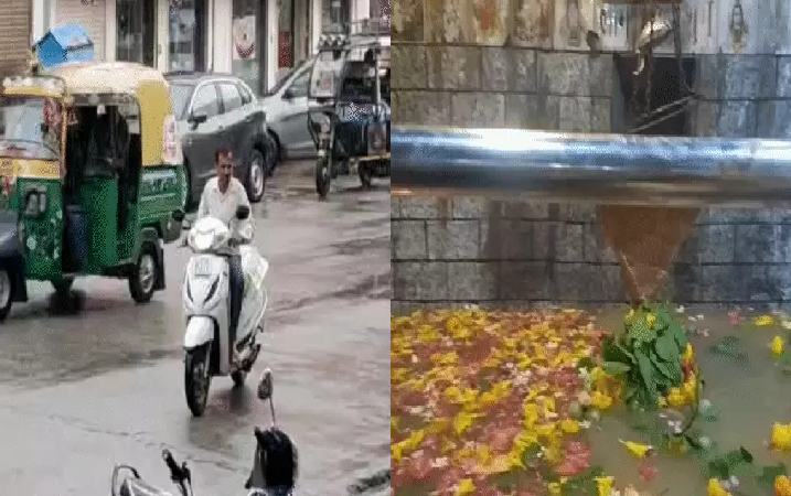 मध्य प्रदेश में मौसम का डबल अटैक कहीं बिजली गिरने से मौतें तो कहीं बारिश के लिए शिवलिंग जल में विराजमान