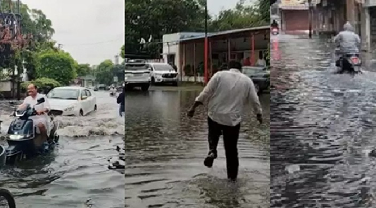 UP: नोएडा-मेरठ समेत 15 शहरों में तेज बारिश, कई इलाकों में बनी जलभराव की स्थिति