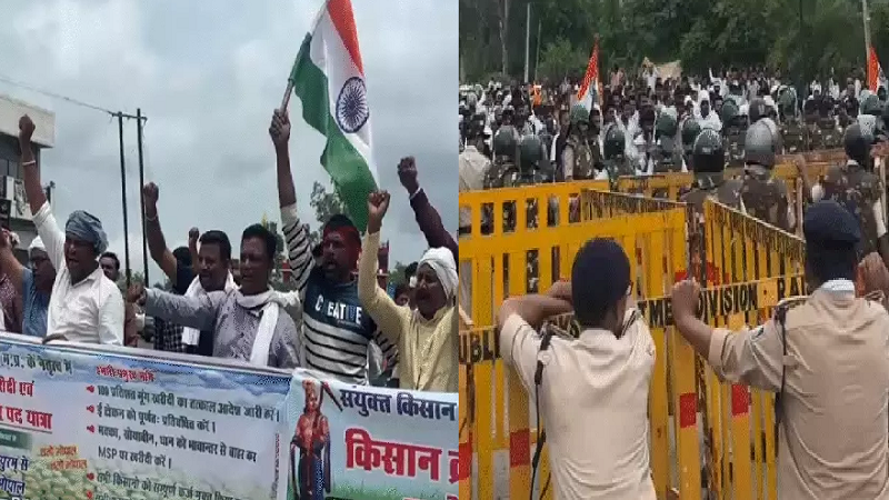 मांगें पूरी होने तक नहीं लौटेंगे किसान भोपाल में पैदल मार्च के साथ सीएम हाउस घेराव की तैयारी सात दिन के राशन के साथ पहुंचे प्रदर्शनकारी