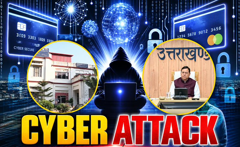 उत्तराखंड में मुख्यमंत्री राहत कोष समेत दस प्रमुख विभागों की वेबसाइट पर साइबर हमला..