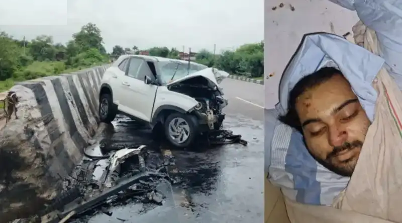 झांसी सड़क हादसे में अतीक अहमद के बेटे अबान अहमद की मौत, डिवाइडर से टकराई कार, तीन लोगों की गई जान