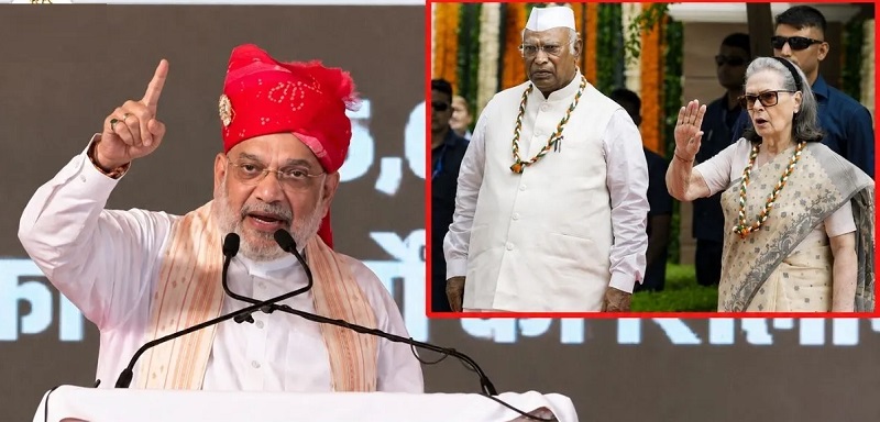 वंदे मातरम् विवाद पर अमित शाह का कांग्रेस पर हमला, बोले देश से माफी मांगें, सोनिया गांधी पर भी उठाए सवाल