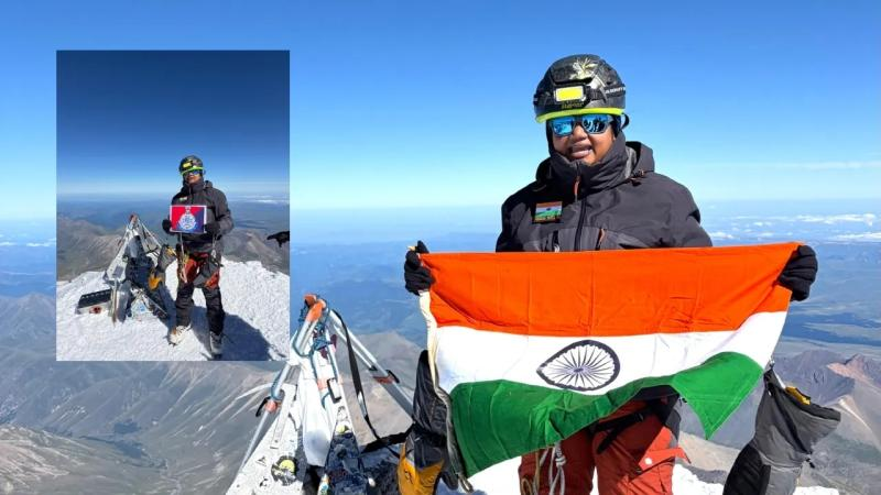 जबलपुर की महिला आरक्षक वर्षा पटेल ने माउंट एल्ब्रुस पर तिरंगा फहराकर मध्य प्रदेश पुलिस का गौरव बढ़ाया