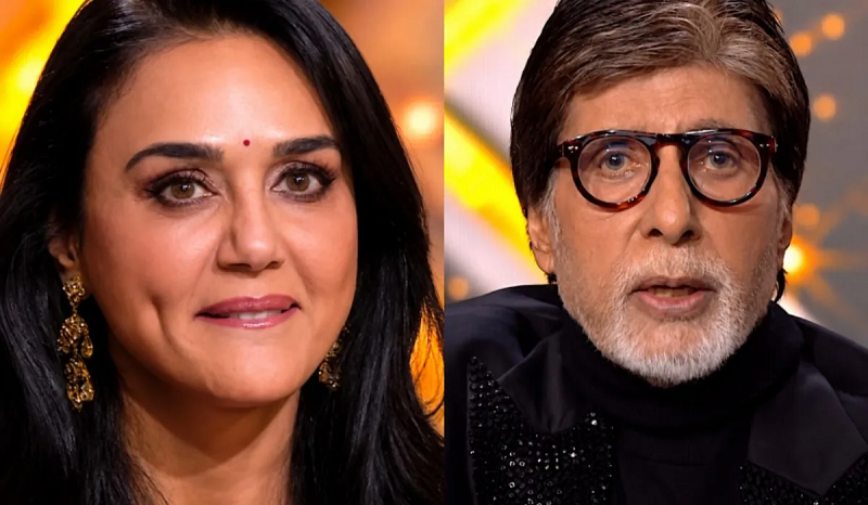 केबीसी 18 के मंच पर अमिताभ बच्चन ने प्रीति जिंटा से मैसेज का जवाब न मिलने पर जताई नाराजगी