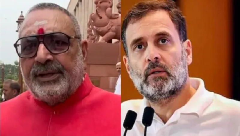 जनगणना 2027 में जाति के सवाल पर गिरिराज सिंह का राहुल गांधी पर हमला, बोले अपनी जाति बतानी पड़ेगी