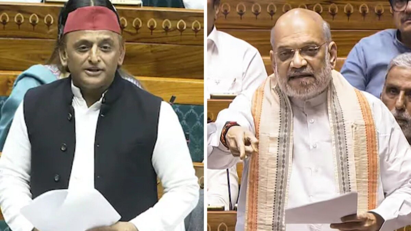 अखिलेश यादव ने अमित शाह के संसद में जवाब देने के बयान पर साधा निशाना, कहा देश भाषण सुनने के मूड में नहीं