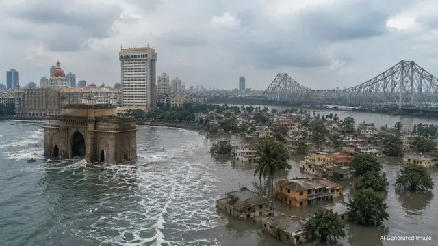 समुद्र का बढ़ता जलस्तर बना खतरा, मुंबई-कोलकाता में लाखों लोगों के घर डूबने का संकट