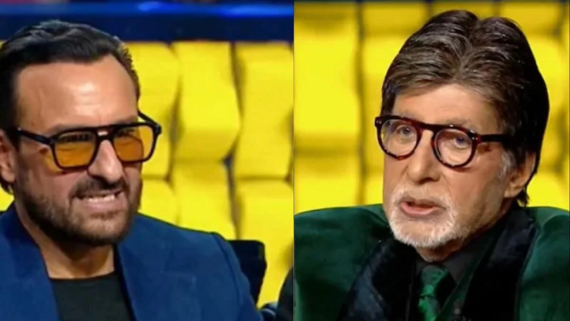 करीना कपूर की वजह से अमिताभ बच्चन के रिश्तेदार बने सैफ अली खान, KBC में बिग बी के सवाल पर कन्फ्यूज हुए एक्टर